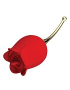 PRETTYLOVE Stimulator Rose Lover 24 Moduri Stimulatoare Silicon USB Rosu