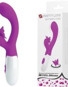 PRETTYLOVE Vibrator Iepuras Butterfly Kiss 30 Moduri Vibratii Silicon Mov 20 cm