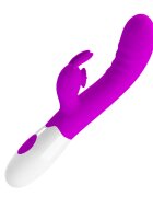 PRETTYLOVE Vibrator Iepuras Cerberus 30 Moduri Vibratii Silicon Mov 20.6 cm