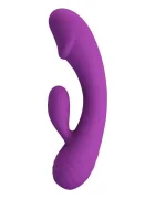 PRETTYLOVE Vibrator Iepuras Doreen 12 Moduri Vibratii Silicon USB Mov 17.5 cm