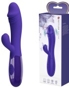 PRETTYLOVE Vibrator Iepuras Snappy Youth 30 Moduri Vibratii Silicon USB Violet 19 cm