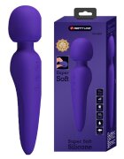 PRETTYLOVE Vibrator Masaj Meredith 7 Moduri Vibratii & 5 Intensitati Viteza Silicon USB Violet 21.5 cm