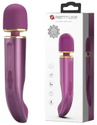 PRETTYLOVE Vibrator Masaj Pretty Love Colorful Massager 7 Moduri Vibratii 5 Viteze Silicon USB Lila 24 cm