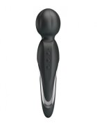 PRETTYLOVE Vibrator Masaj Walter 7 Moduri Vibratii & 5 Intensitati Silicon USB Negru 21.6 cm