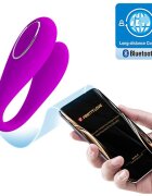 PRETTYLOVE Vibrator Pretty Love August Bluetooth Control Free App Silicon USB Mov