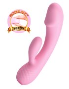 PRETTYLOVE Vibrator Pretty Love Ron 12 Moduri Vibratii Silicon Super Soft Roz 17.5 cm