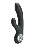 PRETTYLOVE Vibrator Pretty Love Selene 7 Moduri Vibratii 5 Intensitati Silicon USB Negru 19 cm