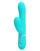 PRETTYLOVE Vibrator Twinkled Tenderness Mariana 4 in 1 Silicon USB Albastru 22.6 cm