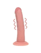 RealRock Vibrator Realist 10 Moduri Vibratii Silicon Lichid Dubla Densitate USB Natural 17 cm