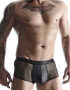 REGNES FETISH PLANET Boxeri din Plasa si Piele Ecologica Negru S