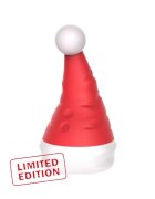 Rimba VIbrator Limited Edition Naughty Hat 10 Moduri Vibratii Silicon USB Rosu/Alb
