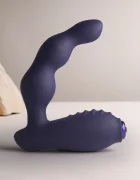 Rocks Off Stimulator Anal Dominion NOVA 16 Moduri Vibratii Silicon USB Magnetic Albastru Inchis 11 cm
