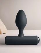 Rocks Off Vibrator Anal NOVA Solaris16 Moduri Vibratii Silicon USB Magnetic Negru 10 cm