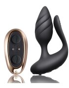 Rocks Off Vibrator Cuplu Cocktail Remote Control 10 Moduri Vibratii USB Silicon Negru