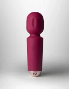 Rocks Off Vibrator Mini Wand Azalea Red 16 Moduri Vibratii Silicon USB Rosu 11.5 cm