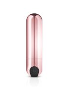 Rosy Gold Bullet Vibrator Masaj Rosy Gold 10 Moduri Vibratii USB 7.5 cm
