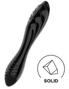 Satisfyer Dildo Dublu Dazzling Crystal 1 Sticla Borosilicata Negru 17.8 cm
