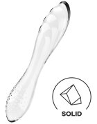 Satisfyer Dildo Dublu Dazzling Crystal 1 Sticla Borosilicata Transparent 17.8 cm