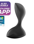 Satisfyer Dop Anal Sweet Seal Free App Silicon Negru 11 cm