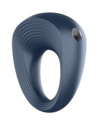 Satisfyer Inel de Penis Power Ring 10 Moduri Vibratii Silicon USB Albastru