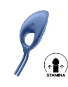Satisfyer Inel de Penis Swordsman 12 Moduri Vibratii Silicon Albastru USB