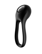 Satisfyer Inel Penis si Testicule Majestic Duo 12 Moduri Vibratiii Silicon USB Negru