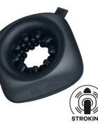 Satisfyer Masturbator Ring Stroker 12 Moduri Vibratii Silicon IPX7 USB Negru