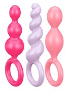 Satisfyer Set 3 Dopuri Anale Silicone Mix Culori