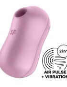 Satisfyer Stimulator Clitoris Cotton Candy Air Pulse+Vibration USb Silicon Lila