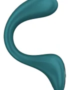 Satisfyer Stimulator Dual G for Goddess 2 60 Programe Vibratii Silicon USB Verde 25 cm
