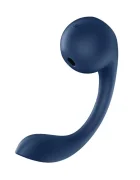 Satisfyer Stimulator Dual Pro+ Wave 4 Bluetooth Control Robotic G-Spot Stimulation Air Pulse Silicon USB Albastru