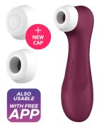 Satisfyer Stimulator Pro 2 Generation 3 11 Viteze Suctiune 12 Moduri Vibratii Silicon USB IPX 7 Free App Visiniu