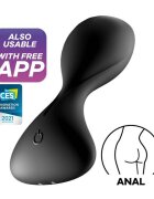 Satisfyer Vibrator Anal Trendsetter Free App Silicon Negru 11.2 cm