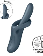 Satisfyer Vibrator cu Incalzire si Rotatii Heat Flex 4 Silicon USB Magnetic 23 cm