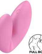 Satisfyer Vibrator Deget Love Riot 12 Moduri Vibratii Silicon USB Roz 6 cm