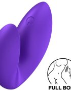 Satisfyer Vibrator Deget Love Riot 12 Moduri Vibratii Silicon USB Violet 6 cm