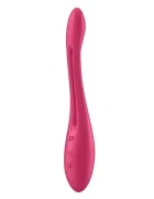Satisfyer Vibrator Elastic Game 10 Moduri Vibratii Silicon Flexibil Incarcare Baterii Rosu 20.7 cm
