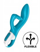 Satisfyer Vibrator Embrace Me 12 Moduri Vibratii USB Silicon Turcoaz 20.5 cm