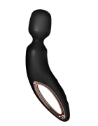 Satisfyer Vibrator Masaj Wand-erland 50 Programe Vibratii Silicon USB Negru 34 cm
