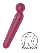 Satisfyer Vibrator Planet Wand-er 60 Combinatii Stimulatoare Silicon USB Visiniu