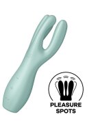 Satisfyer Vibrator Threesome 3 Silicon USB Verde 14 cm