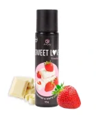 Secret Play Gel Comestibil Stimulator Unisex Aroma Ciocolata Alba si Capsuni 55 gr