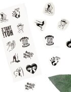 Secret Play Set 10 Tatuaje Temporare Kinky Collection Negru