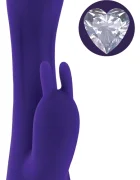 Selopa Vibrator Rabbit Plum Job 10 Moduri Vibratii Silicon USB Mov 13.5 cm