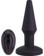 Seven Creations Dop Anal Auto Inflate Remote Control Functii Vibratii+Umflare Silicon Negru 14.2 cm
