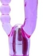 Seven Creations Vibrator Dublu XCEL Multispeed TPE Mov 25 cm