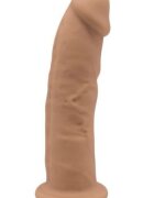Silexd Dildo Thermo Reactive Silicone cu Memorie Dubla Densitate Caramel 15 cm