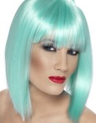 Smiffys Peruca Glam - turcoaz