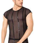 SoftLine Set Lenjerie Barbati Tricou si Boxeri din Plasa Transparenta M/L