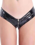 STD Bikini cu Fermoar Strip Me Wetlook Negru S